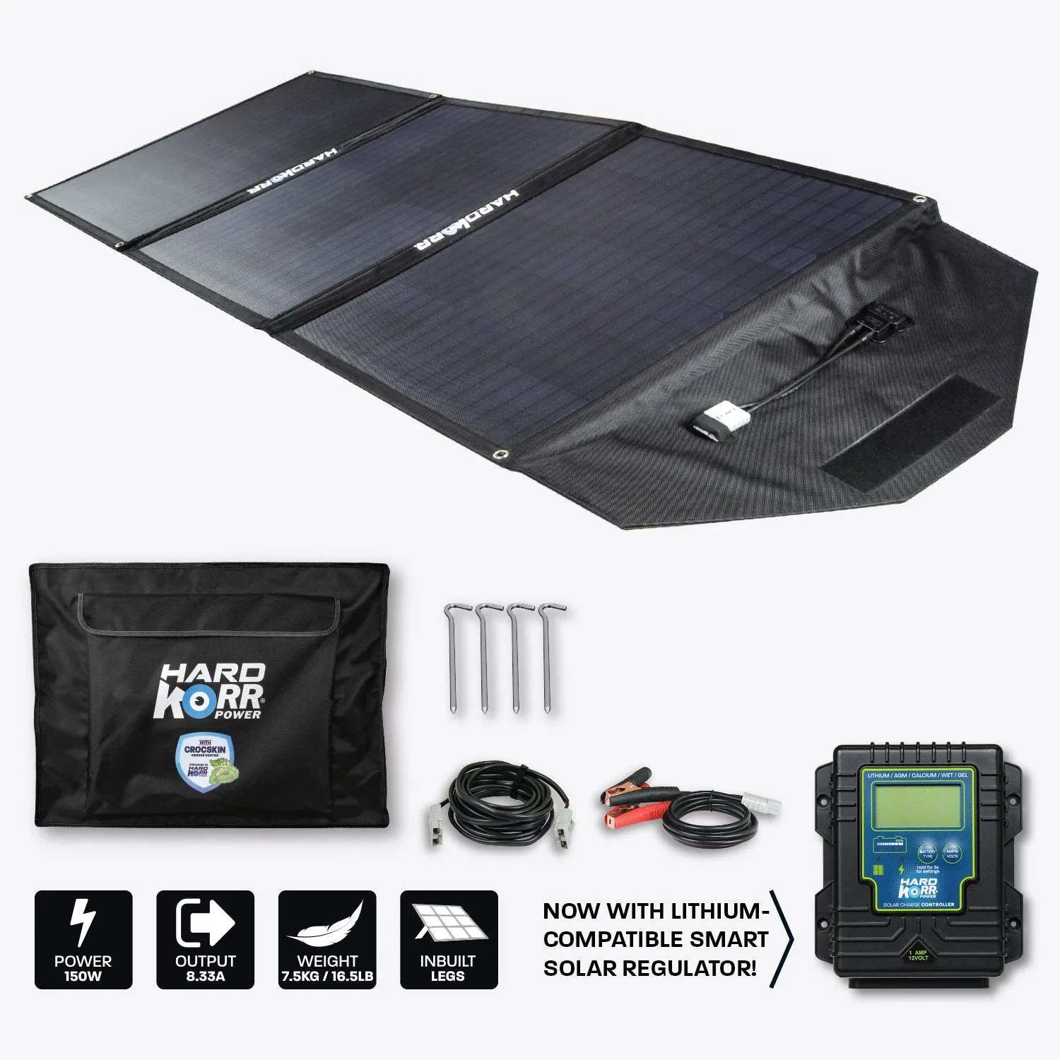 150W Heavy Duty Portable Solar Mat with Crockskin ® Cell Armor