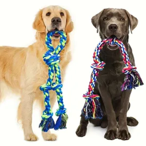 2-Pack Heavy Duty Rope Dog Toys – Tough, Interactive & Dental Care