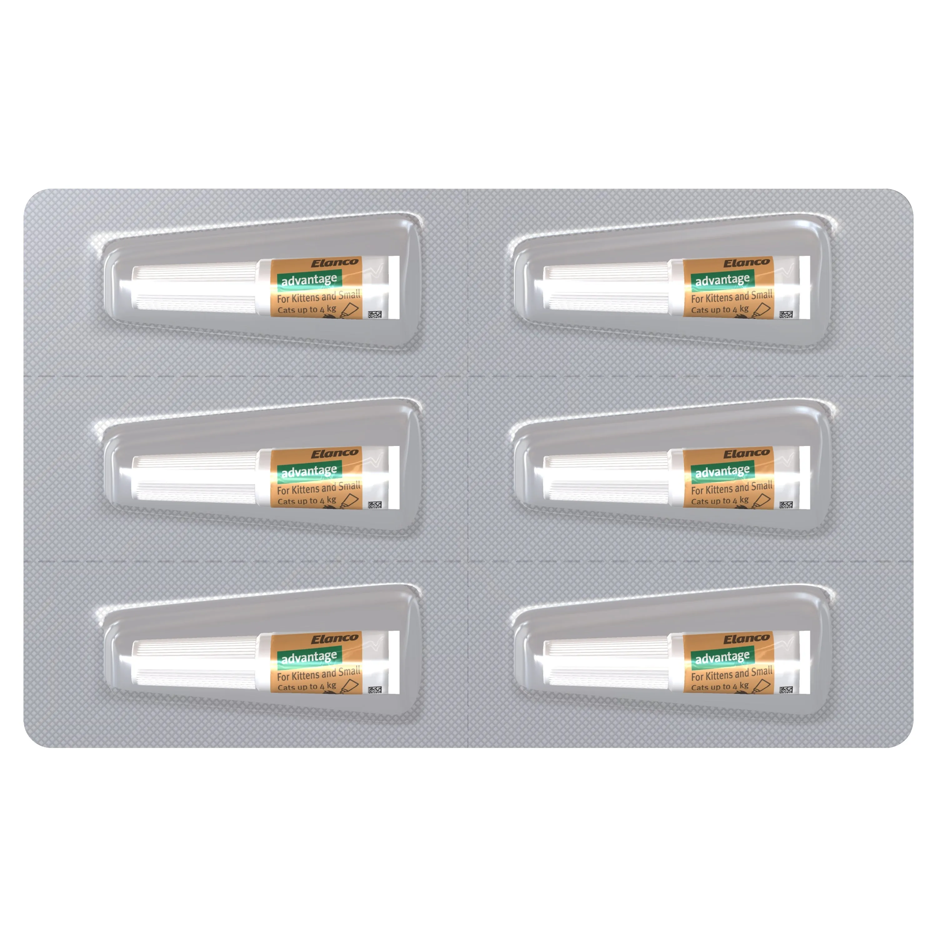 Advantage Flea Treatment for Cats 0-4kg Orange 6 Pack^^^