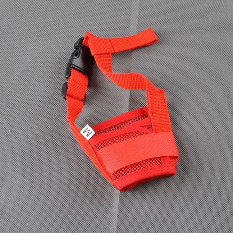 Anti-Bite Adjustable Nylon Mesh Dog Muzzle Mouth Cover