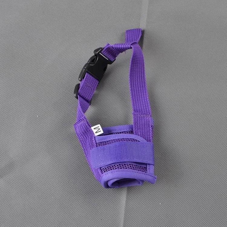 Anti-Bite Adjustable Nylon Mesh Dog Muzzle Mouth Cover