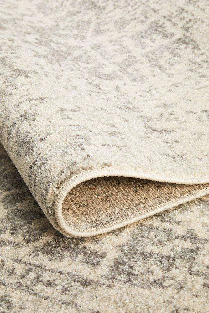 Bafra Distressed Grey & Ivory Transitional Rug