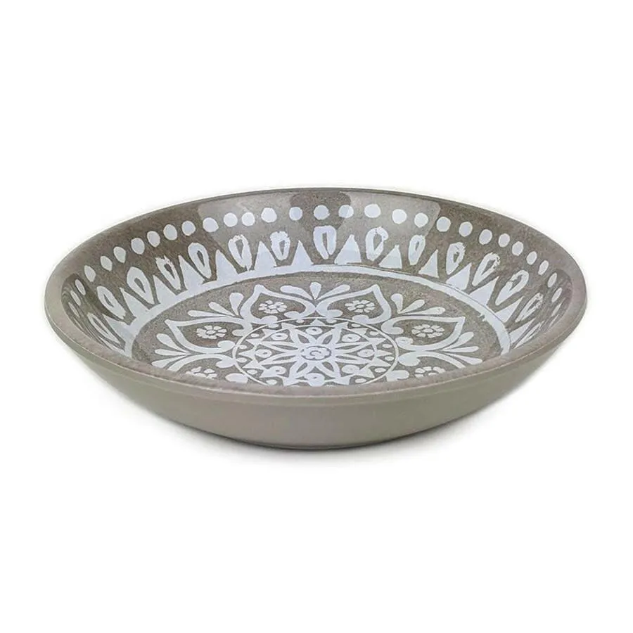 Barkley & Bella Paw Ikat Saucer Indigo - Cat Bowl
