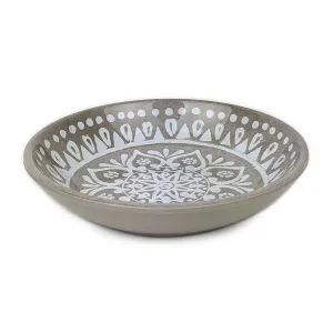 Barkley & Bella Paw Ikat Saucer Indigo - Cat Bowl