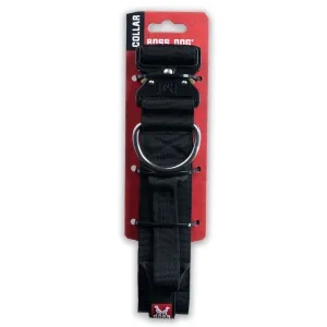 Boss Dog Tactical Collar 2" Wide 20"-28" XLarge Solid Black