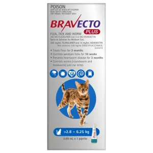 Bravecto Plus Flea, Tick & Worming Treatment