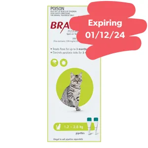 Bravecto Spot On Small Cats 1.2-2.8Kg 2 Pack