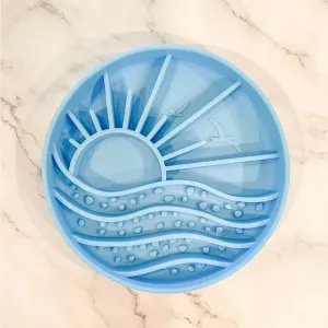 Brewin Aussie Co Ocean Waves Slow Feeder, Dog Bowl