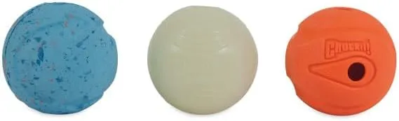 Chuckit! Fetch Medley Medium 3 Pack Ball Dog Toy
