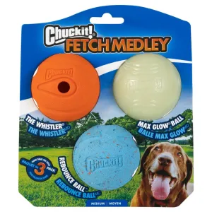 Chuckit! Fetch Medley Variety Triple Pack, Medium