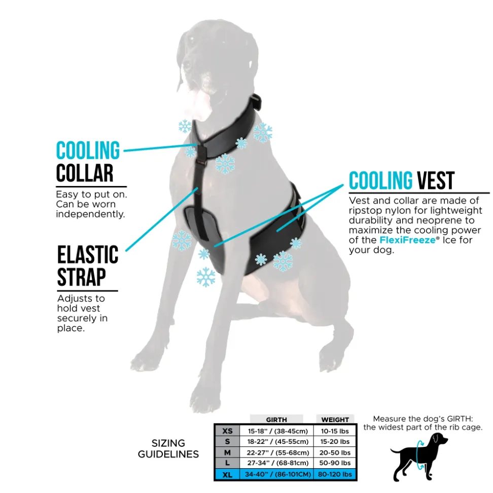 CoolerDog Dog Cooling Vest and Collar - Size Large