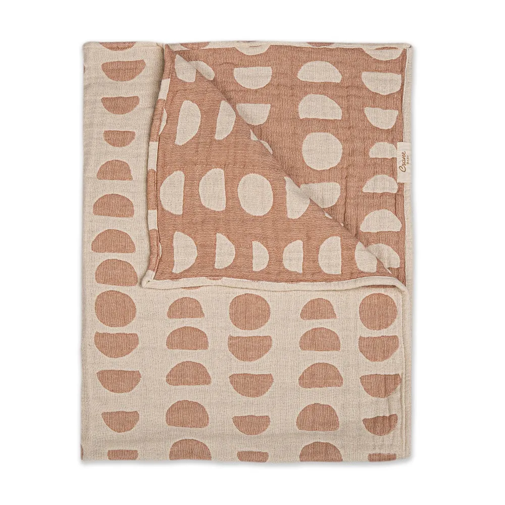 Crane Baby Jacquard Blanket Copper Moon Phase
