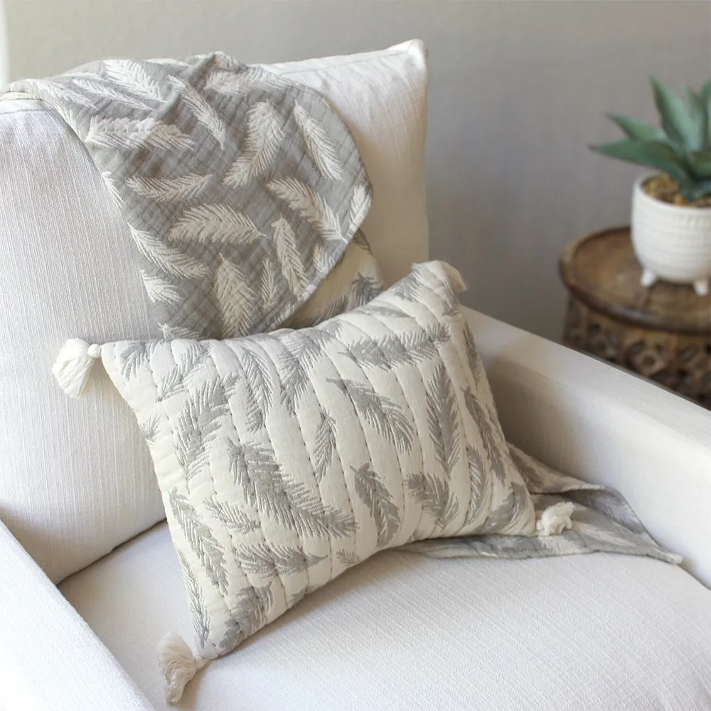 Crane Baby Jacquard Feather Pillow