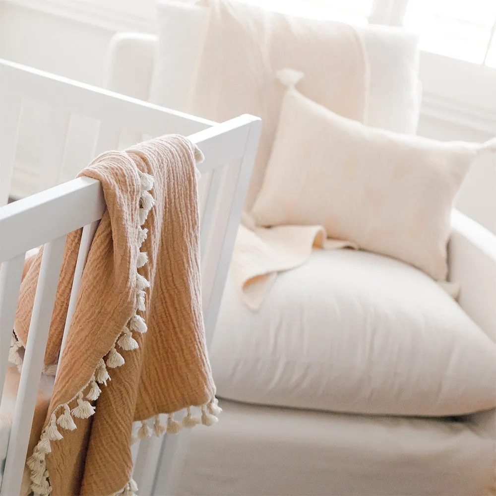 Crane Baby Jacquard Rainbow Pillow