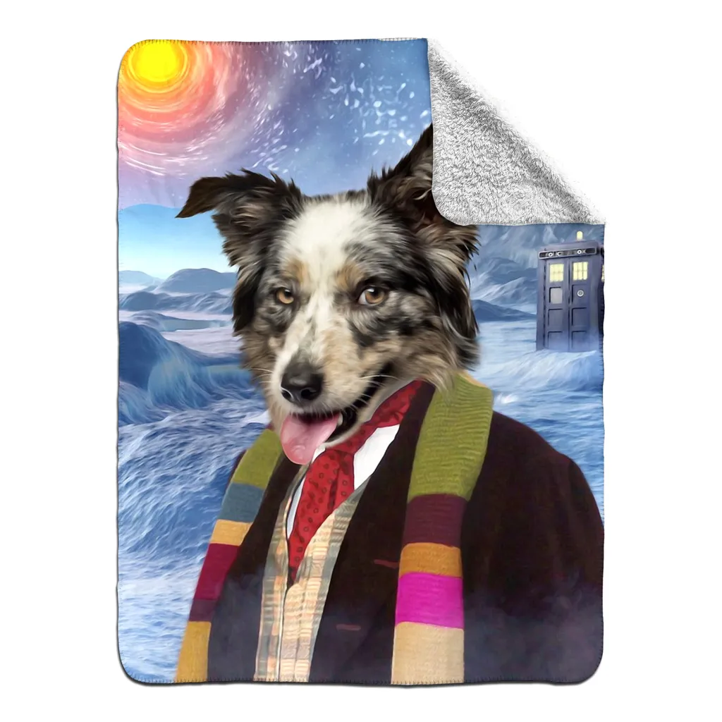 DOCTOR HOOT - FLEECE SHERPA BLANKET