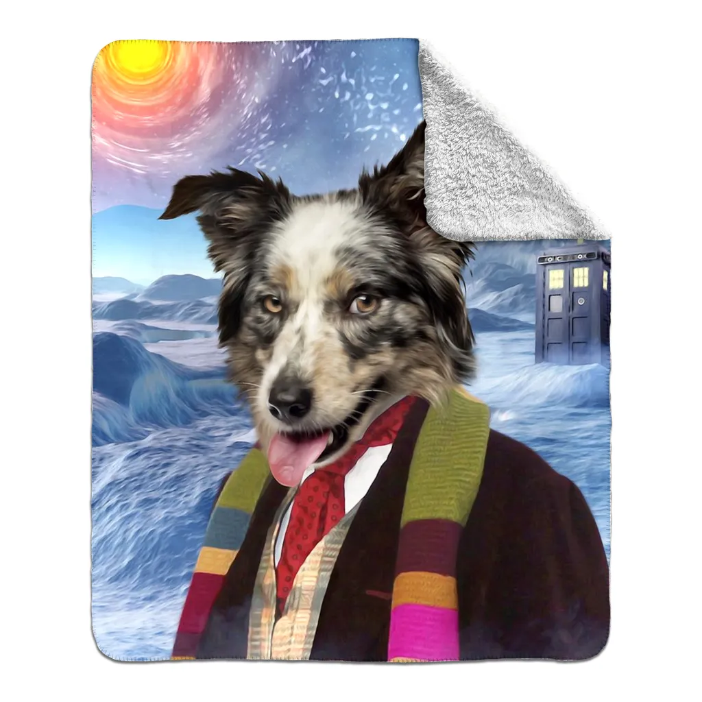 DOCTOR HOOT - FLEECE SHERPA BLANKET