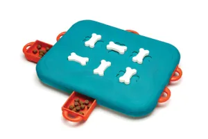 Dog Casino Interactive Treat Puzzle Dog Toy, Turquoise