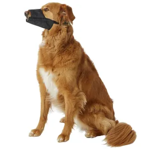 DogIt Muzzle Nylon Black - Large (18.5cm)