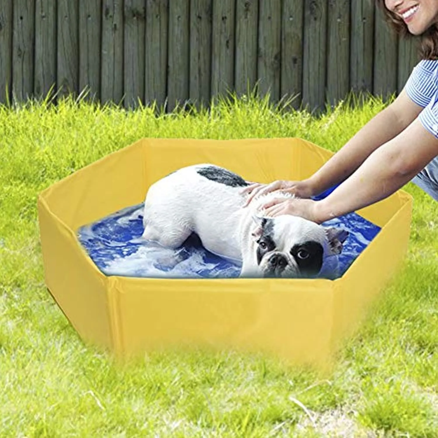 Foldable dog swimming pool, portable outdoor pet tub, foldable children's swimming pool