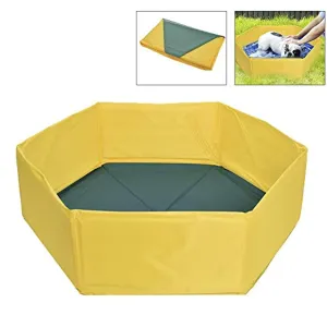 Foldable dog swimming pool, portable outdoor pet tub, foldable children's swimming pool