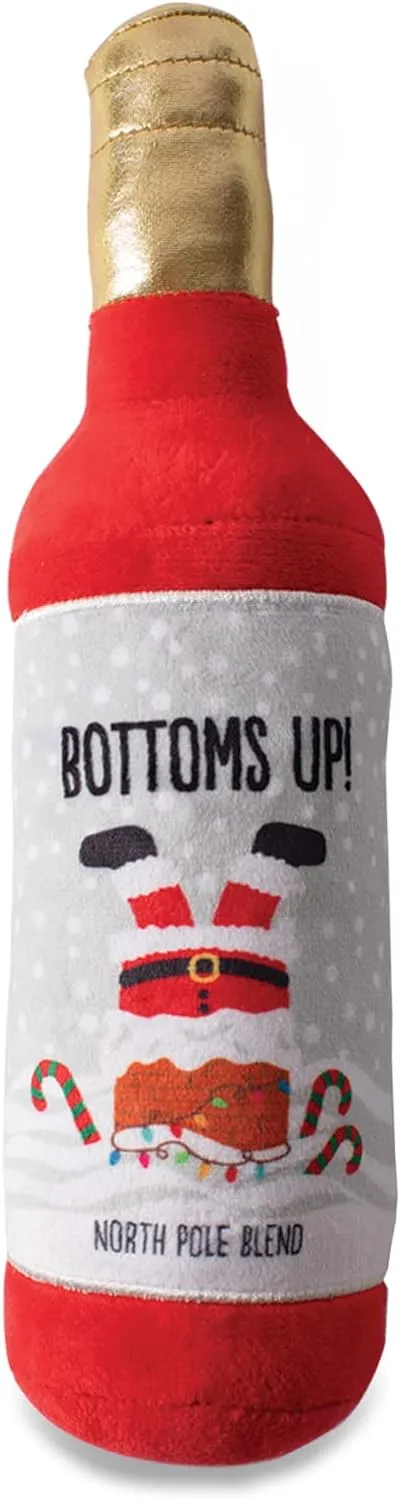 Fringe Dog Toy Holiday Bottoms Up