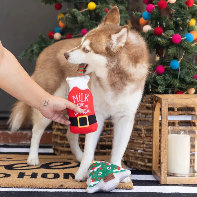 Fringe Dog Toy Holiday Santa Ready