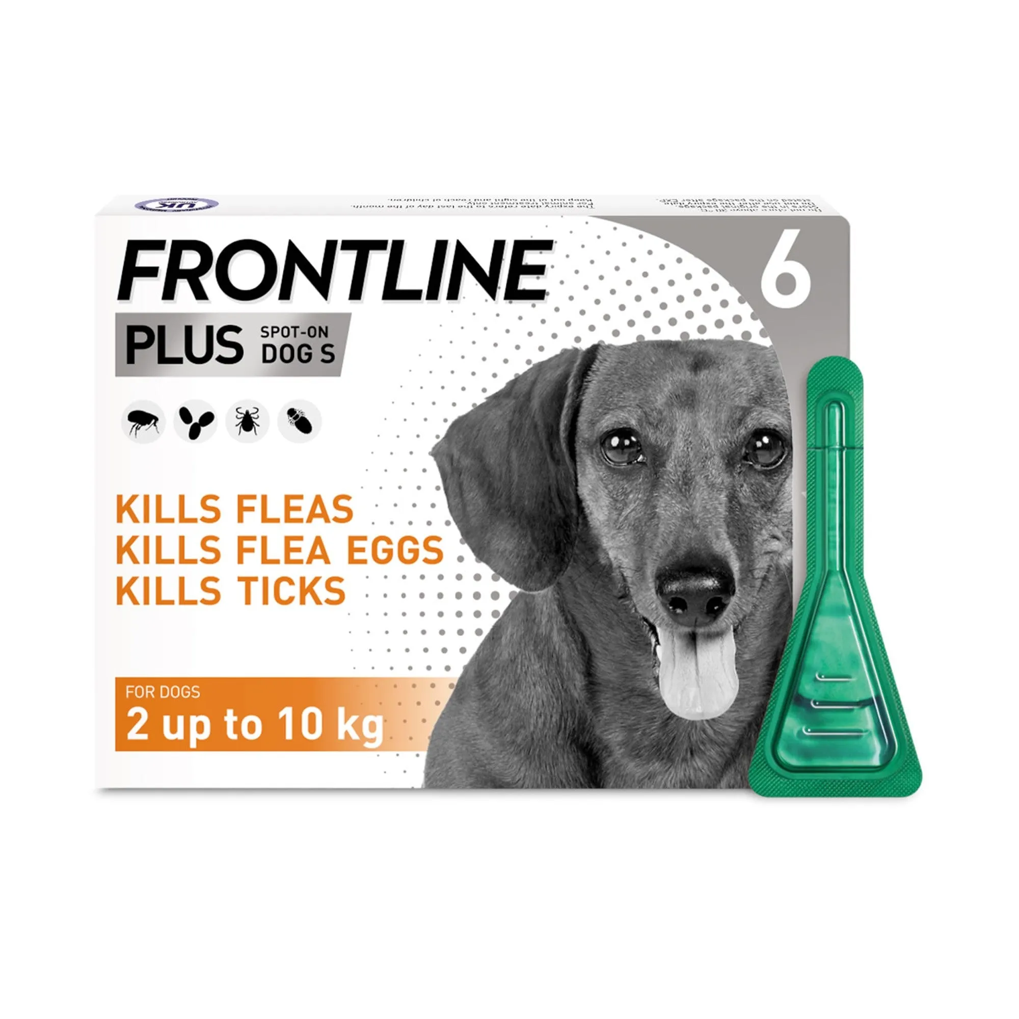 Frontline Plus Spot On For Dogs 6 Pipette