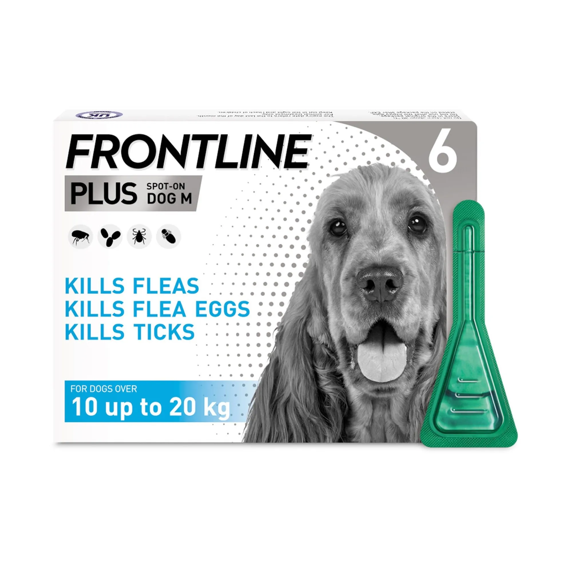 Frontline Plus Spot On For Dogs 6 Pipette