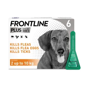 Frontline Plus Spot On For Dogs 6 Pipette