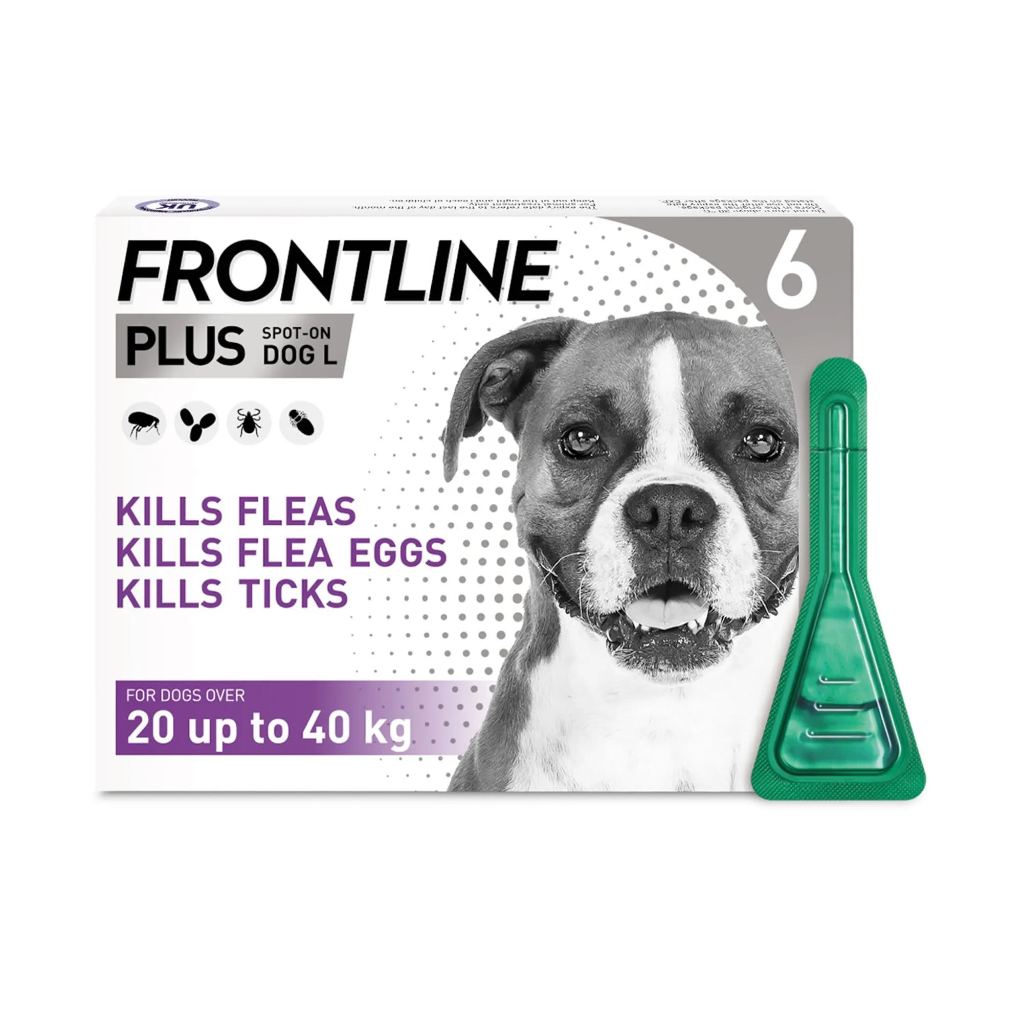 Frontline Plus Spot On For Dogs 6 Pipette