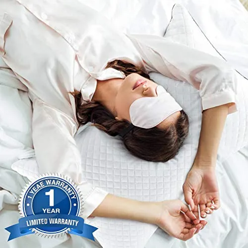 GOHOME Adjustable Bed Pillows for Sleeping 2 Pack, Soft Velvet Fabric Hotel Pillows, Hypoallergenic Down Alternative Pillows, for Side and Back Sleeper, 20"x26" Standard Size