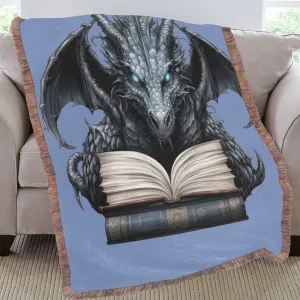Gothic Dragon Ultra-Soft Mixed Green Fringe Blanket 60"x80"