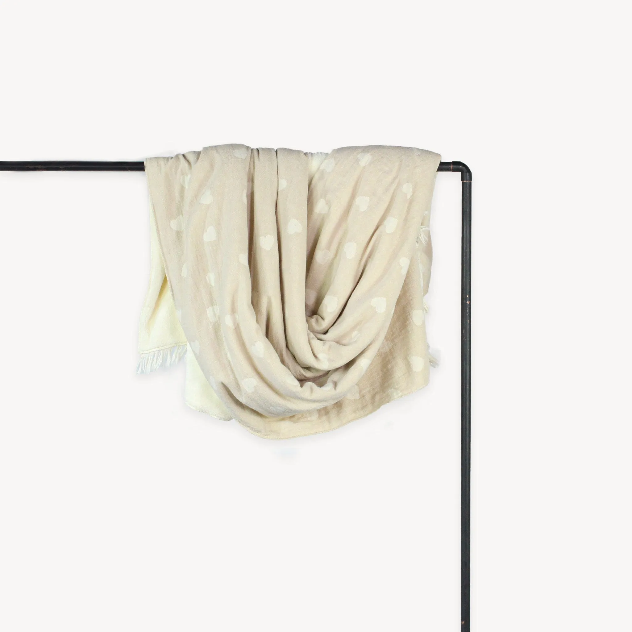 Have A Heart Fleece Lined Throw