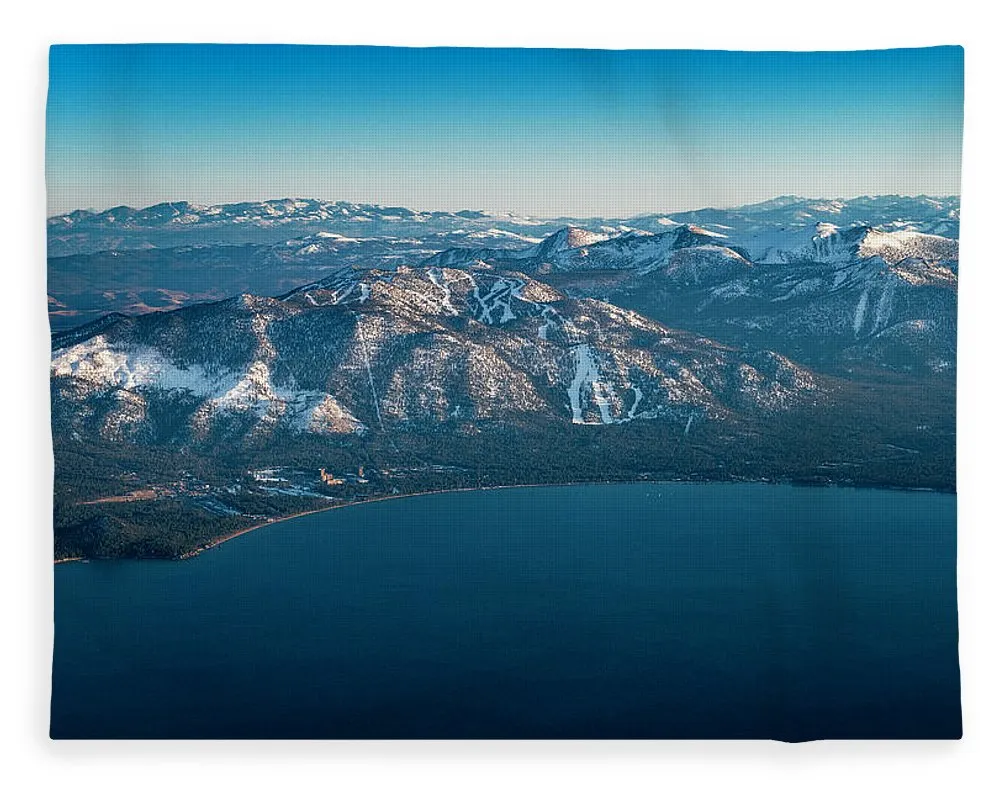 Heavenly Lake Tahoe Aerial - Blanket