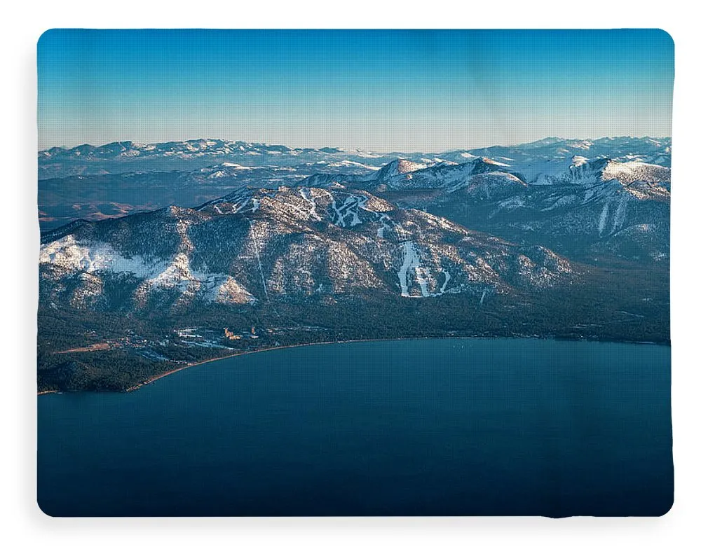 Heavenly Lake Tahoe Aerial - Blanket