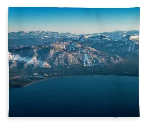 Heavenly Lake Tahoe Aerial - Blanket