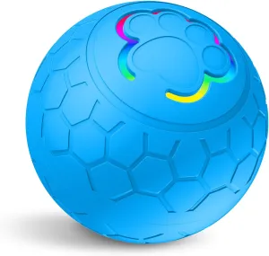 Interactive Shaky Ball Toy for Dogs and Cat  Newly Upgraded USB Rechargeable Smart Pet Ball for Small, Medium, and Large Dogs  Fun & Stimulating Interactive Dog Ball (Blue Automatic)