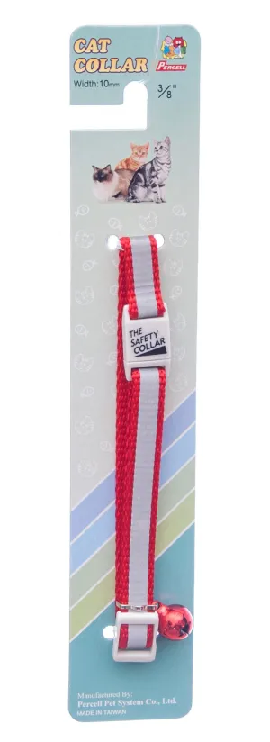 Jeffers Adjustable Reflective Stripe Cat Collars, 3/8" x 8-12" L