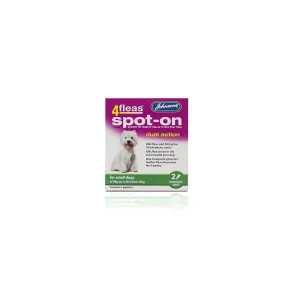 Johnsons Veterinary Pets 4Fleas Spot-On Dog Small