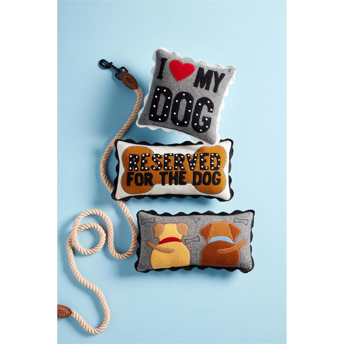 Mud Pie Mini Felted Tails Pillows