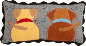 Mud Pie Mini Felted Tails Pillows
