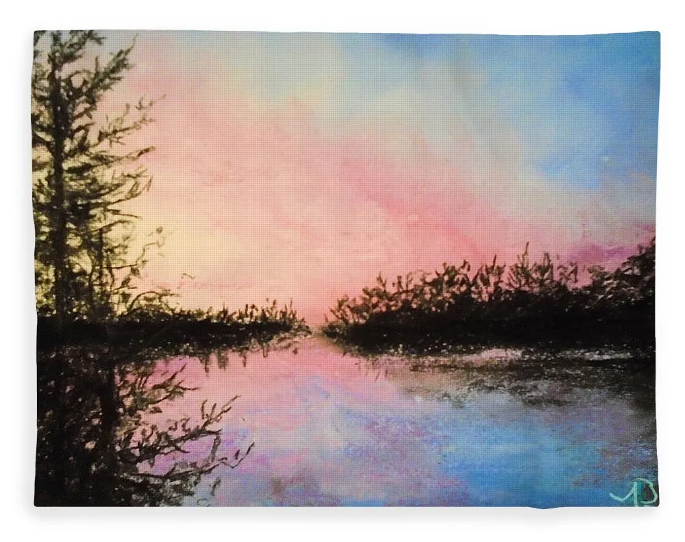 Night Streams in Sunset Dreams  - Blanket