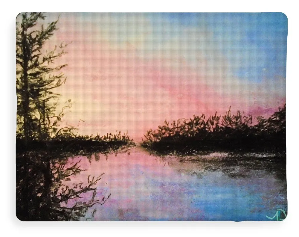 Night Streams in Sunset Dreams  - Blanket