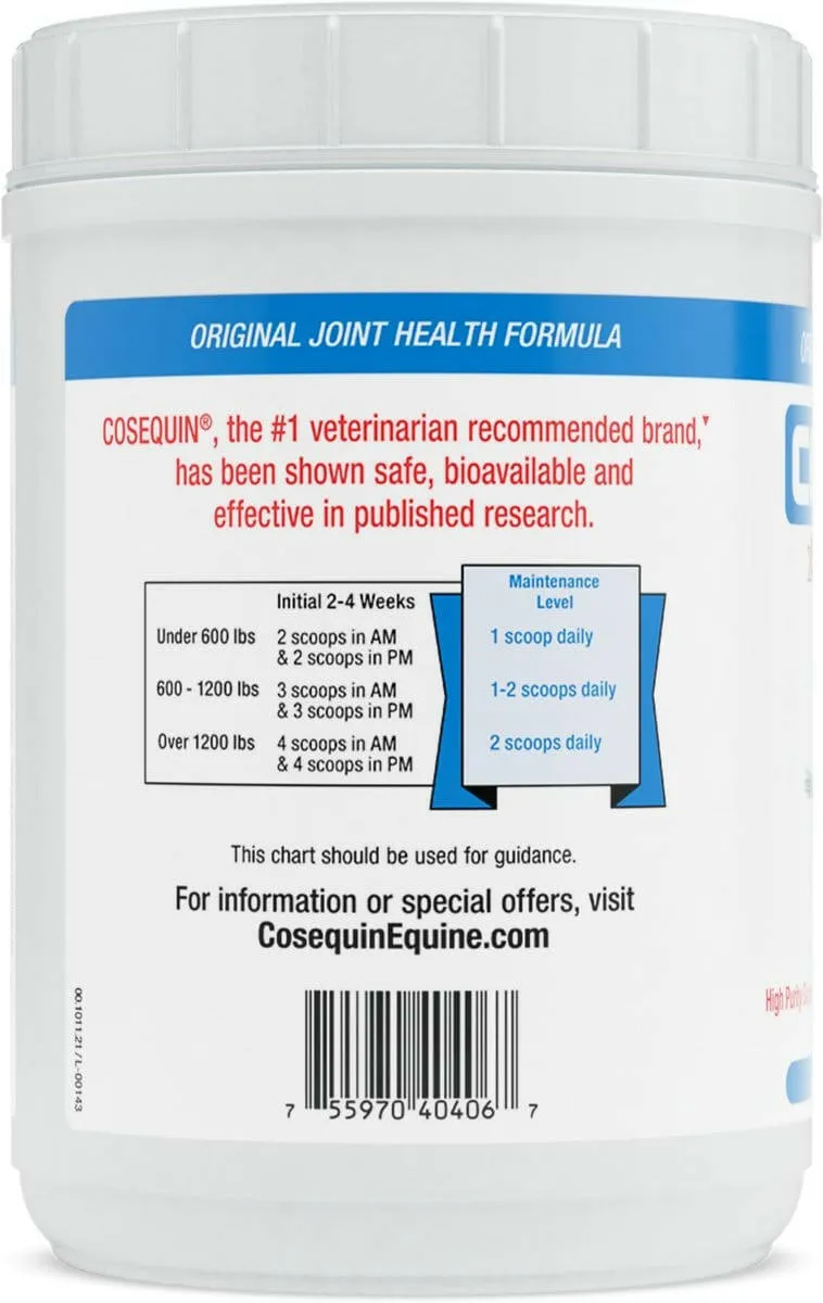 Nutramax Cosequin® Original Joint Health Supplement for Horses - Powder with Glucosamine and ChondroitinNutramax Cosequin Original Joint Health Supplement for Horses - Powder with Glucosamine and Chondroitin