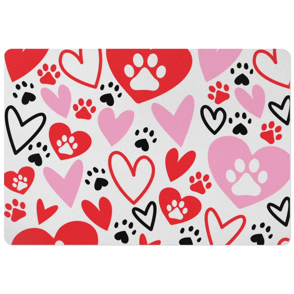 Paw Heart Pet Placemats