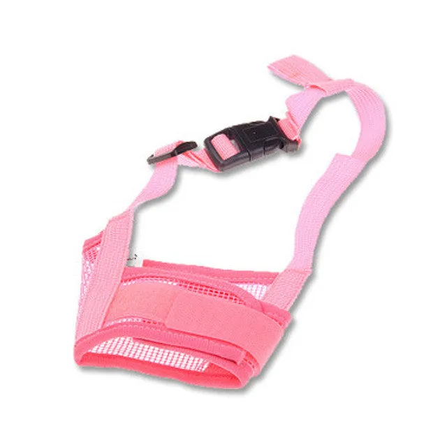 Pet Dog Adjustable Mask Bark Bite Mesh Mouth Muzzle Grooming Anti Stop Chewing Free Shipping