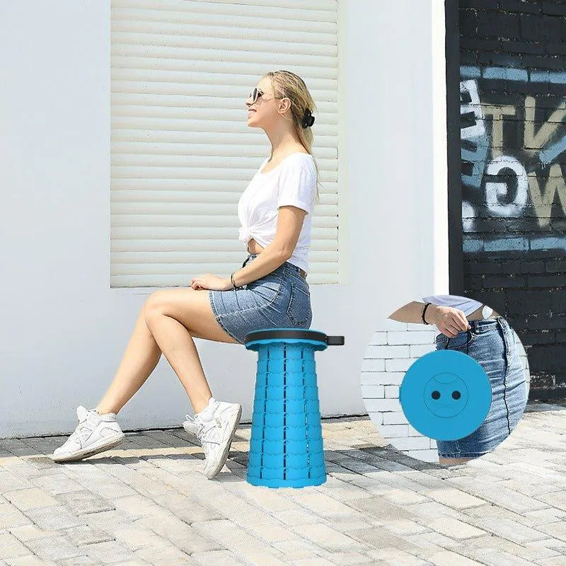 Portable Telescoping Stool Foldable for Fishing Hiking
