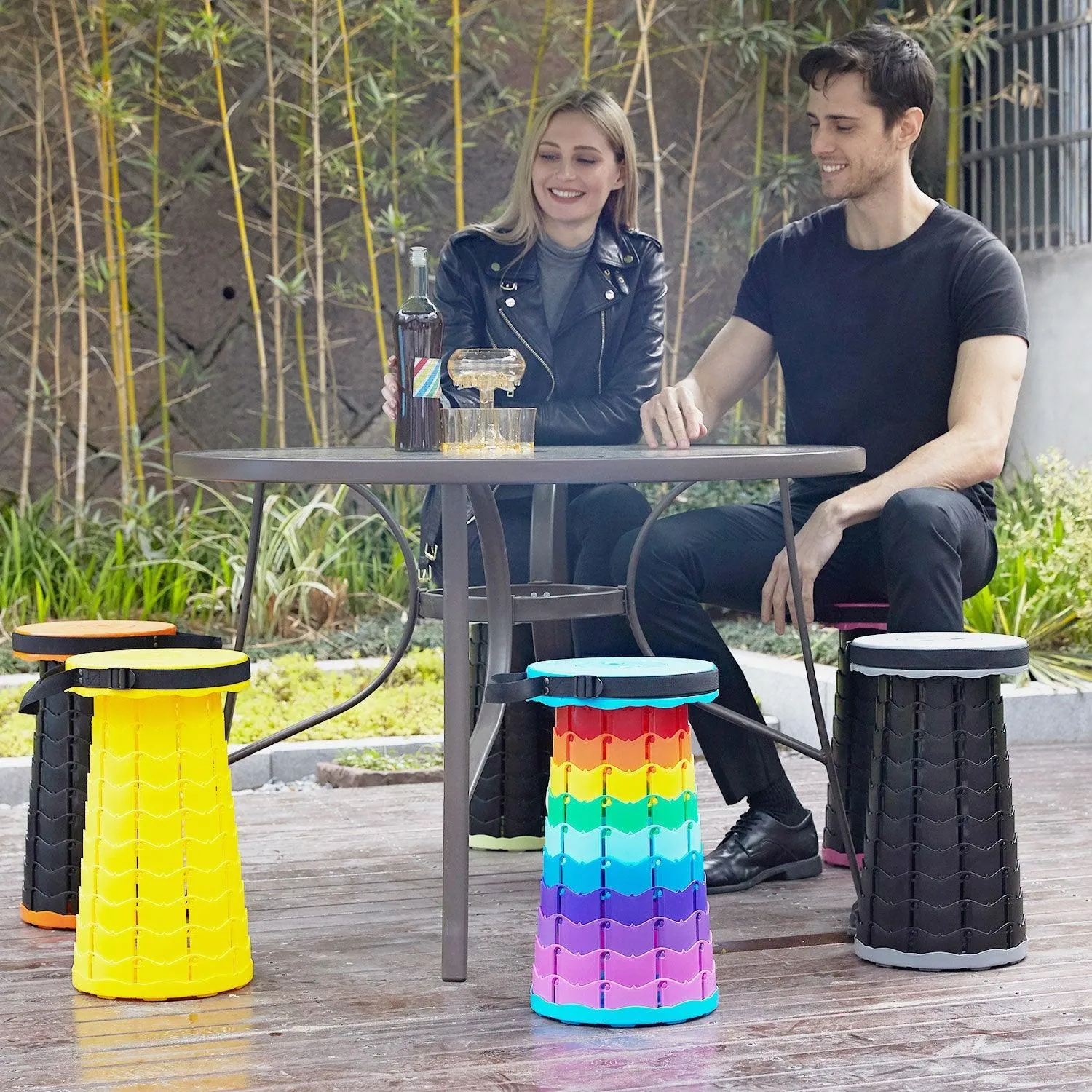 Portable Telescoping Stool Foldable for Fishing Hiking