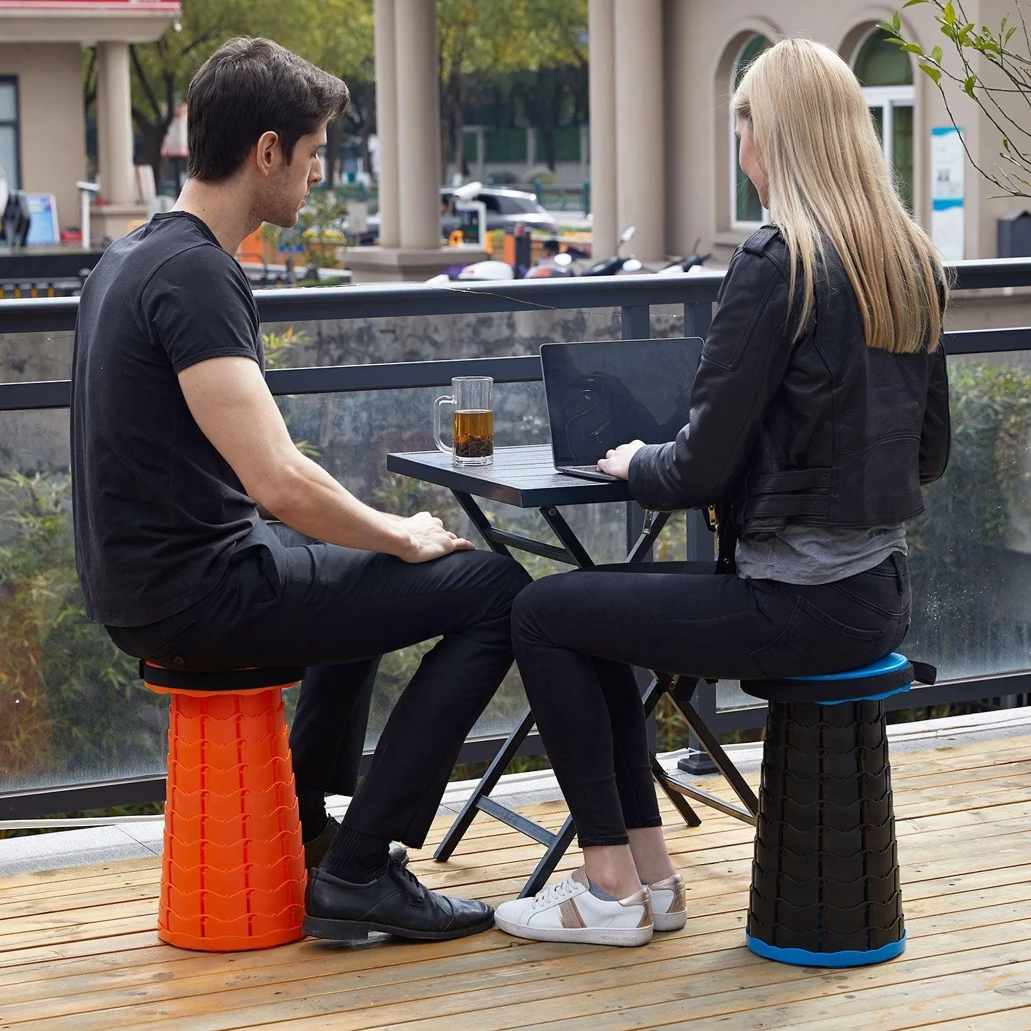 Portable Telescoping Stool Foldable for Fishing Hiking