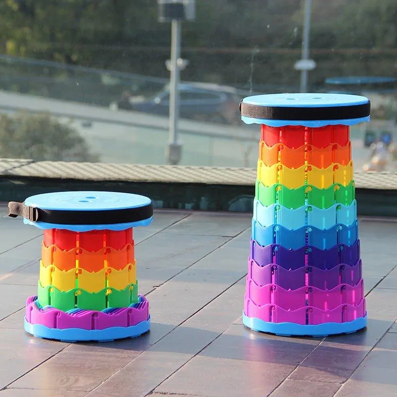 Portable Telescoping Stool Foldable for Fishing Hiking